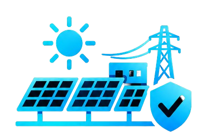 Solar Power Plants Installation Icon - Hydro Green